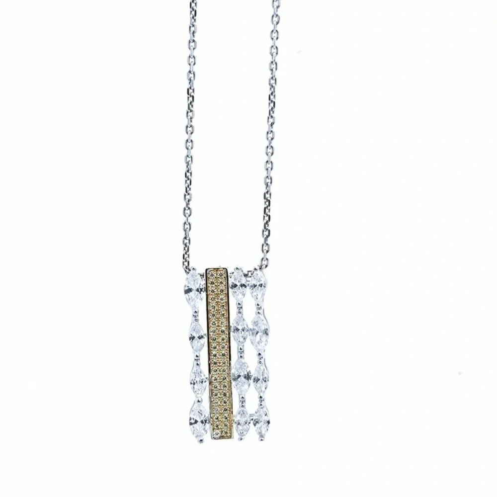 Women’s Grand Sparkling Pendant Vintage Ne…